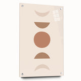 Boho Minimalist Wall Art | Earthy Geometric Canvas | Neutral Tones