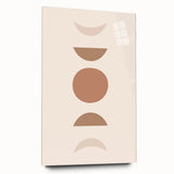 Boho Minimalist Wall Art | Earthy Geometric Canvas | Neutral Tones