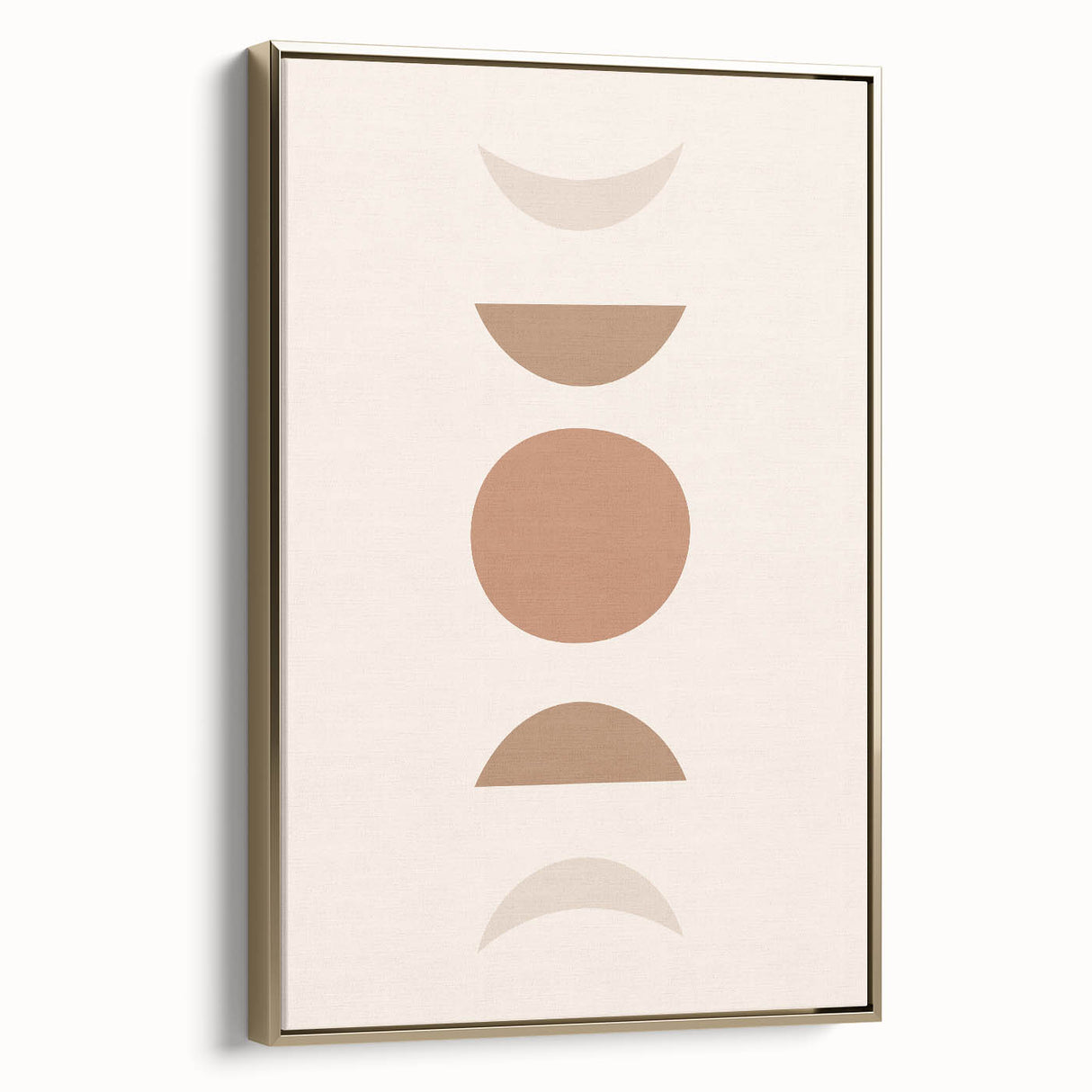 Boho Minimalist Wall Art | Earthy Geometric Canvas | Neutral Tones
