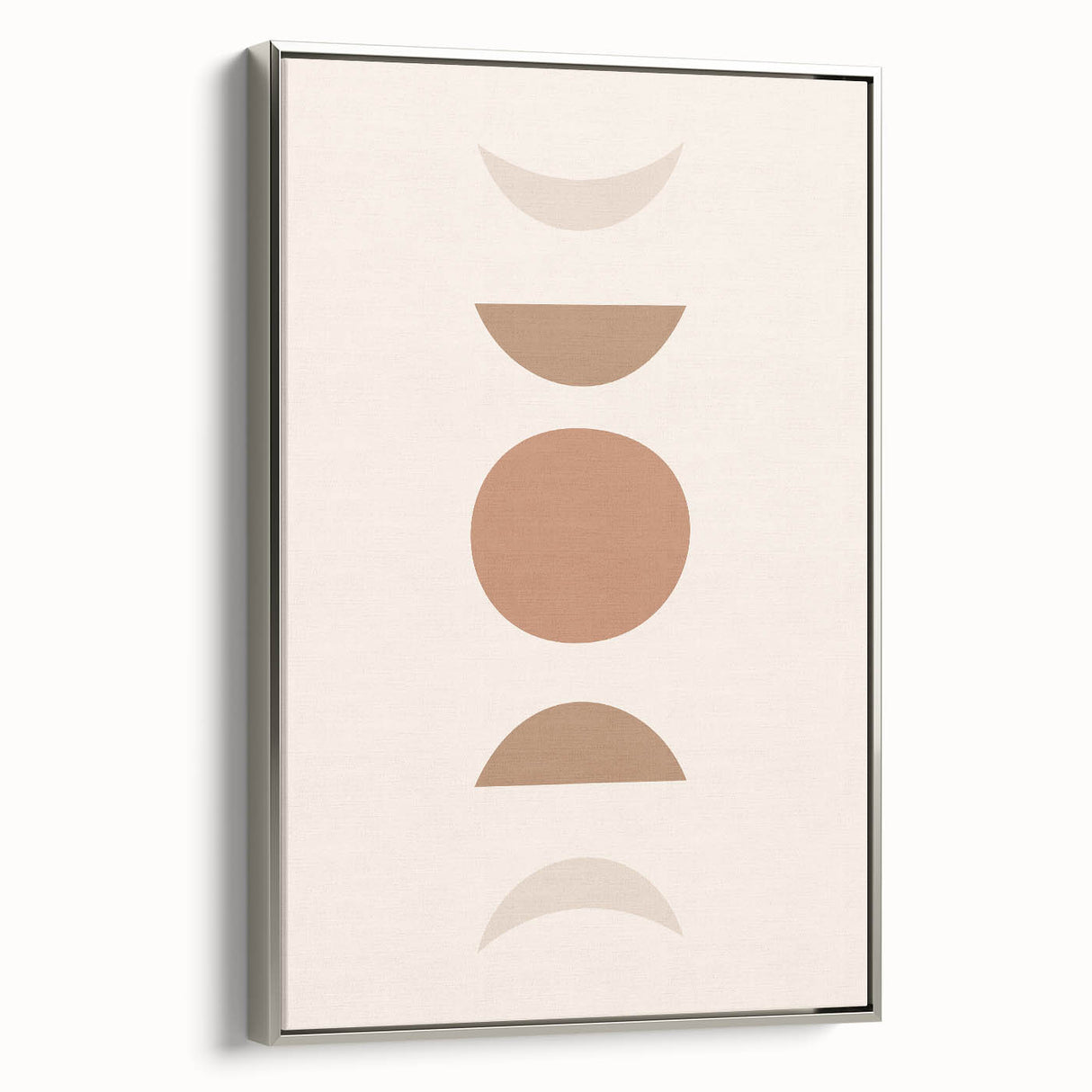 Boho Minimalist Wall Art | Earthy Geometric Canvas | Neutral Tones