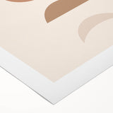 Boho Minimalist Wall Art | Earthy Geometric Canvas | Neutral Tones