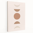 Boho Minimalist Wall Art | Earthy Geometric Canvas | Neutral Tones