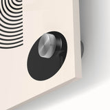 Minimalist Boho Wall Art | Black and White Geometric Canvas | Modern Design