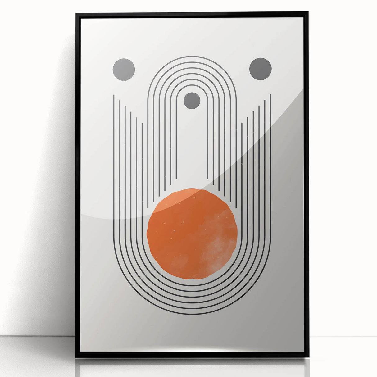 Boho Geometric Wall Art | Bold Abstract Canvas | Modern Minimalist Design