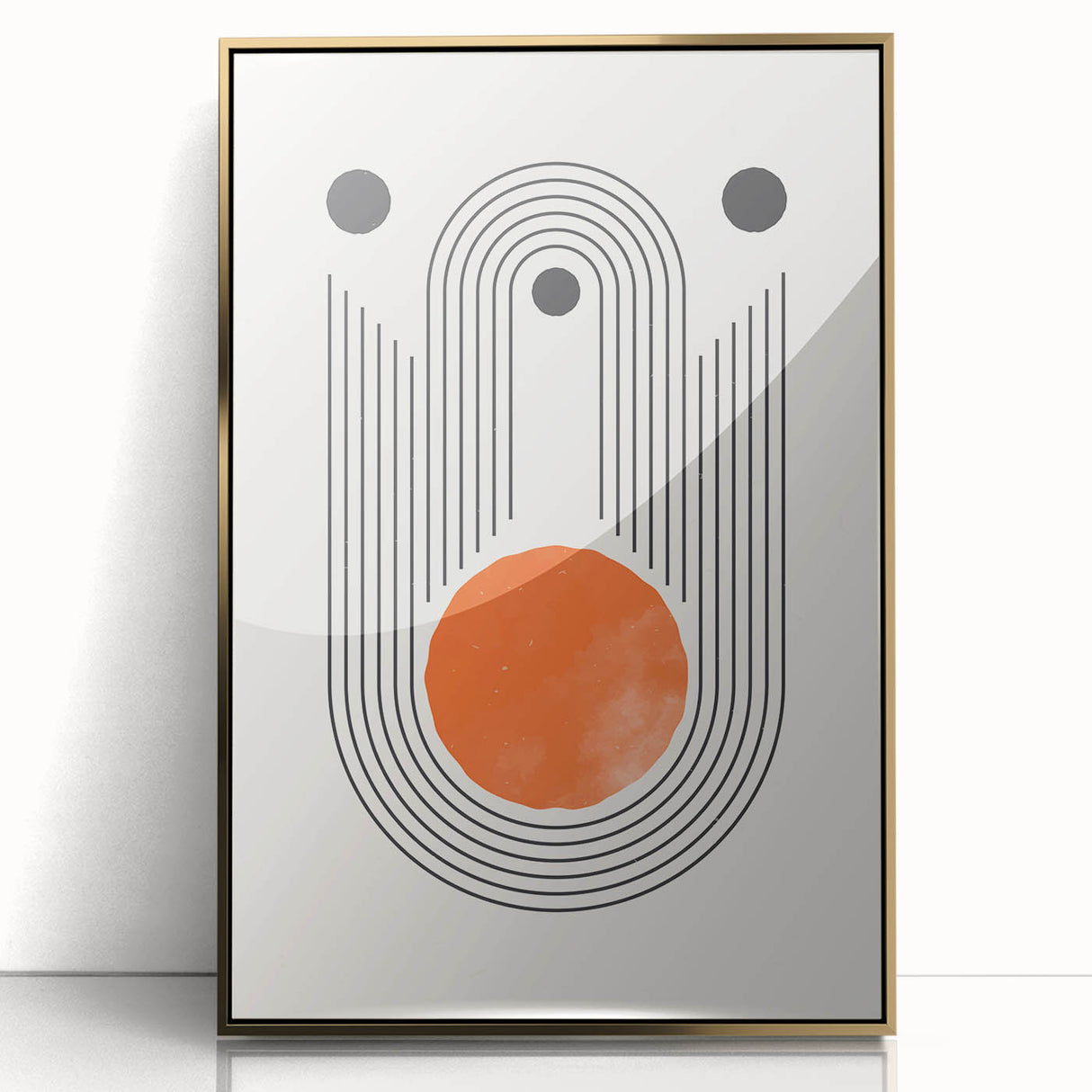 Boho Geometric Wall Art | Bold Abstract Canvas | Modern Minimalist Design
