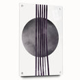 Boho Geometric Wall Art | Dark Abstract Canvas | Modern Minimalist Design