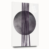 Boho Geometric Wall Art | Dark Abstract Canvas | Modern Minimalist Design