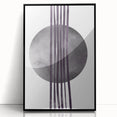 Boho Geometric Wall Art | Dark Abstract Canvas | Modern Minimalist Design