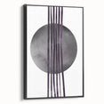 Boho Geometric Wall Art | Dark Abstract Canvas | Modern Minimalist Design