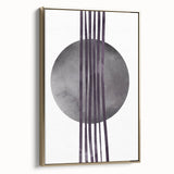 Boho Geometric Wall Art | Dark Abstract Canvas | Modern Minimalist Design