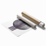 Boho Geometric Wall Art | Dark Abstract Canvas | Modern Minimalist Design