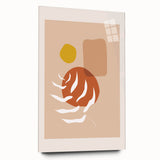 Boho Abstract Wall Art | Earthy Tones Canvas | Modern Geometric Design