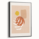 Boho Abstract Wall Art | Earthy Tones Canvas | Modern Geometric Design