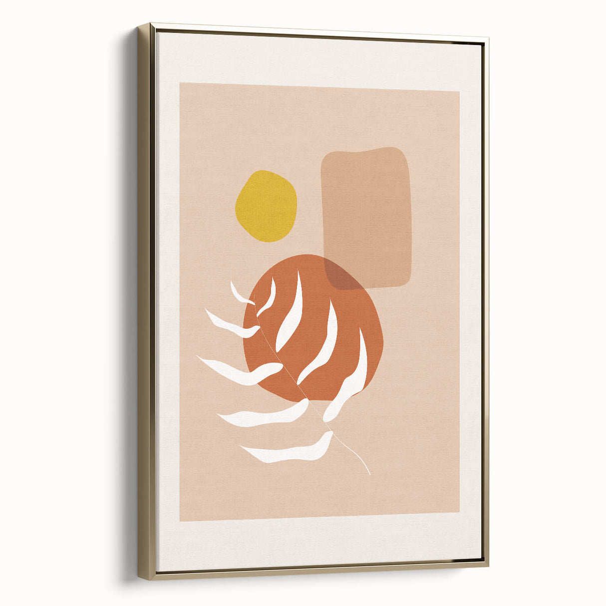 Boho Abstract Wall Art | Earthy Tones Canvas | Modern Geometric Design