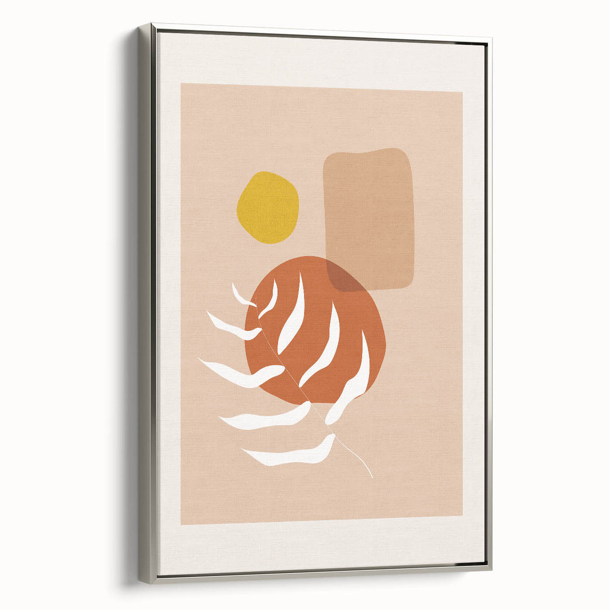 Boho Abstract Wall Art | Earthy Tones Canvas | Modern Geometric Design