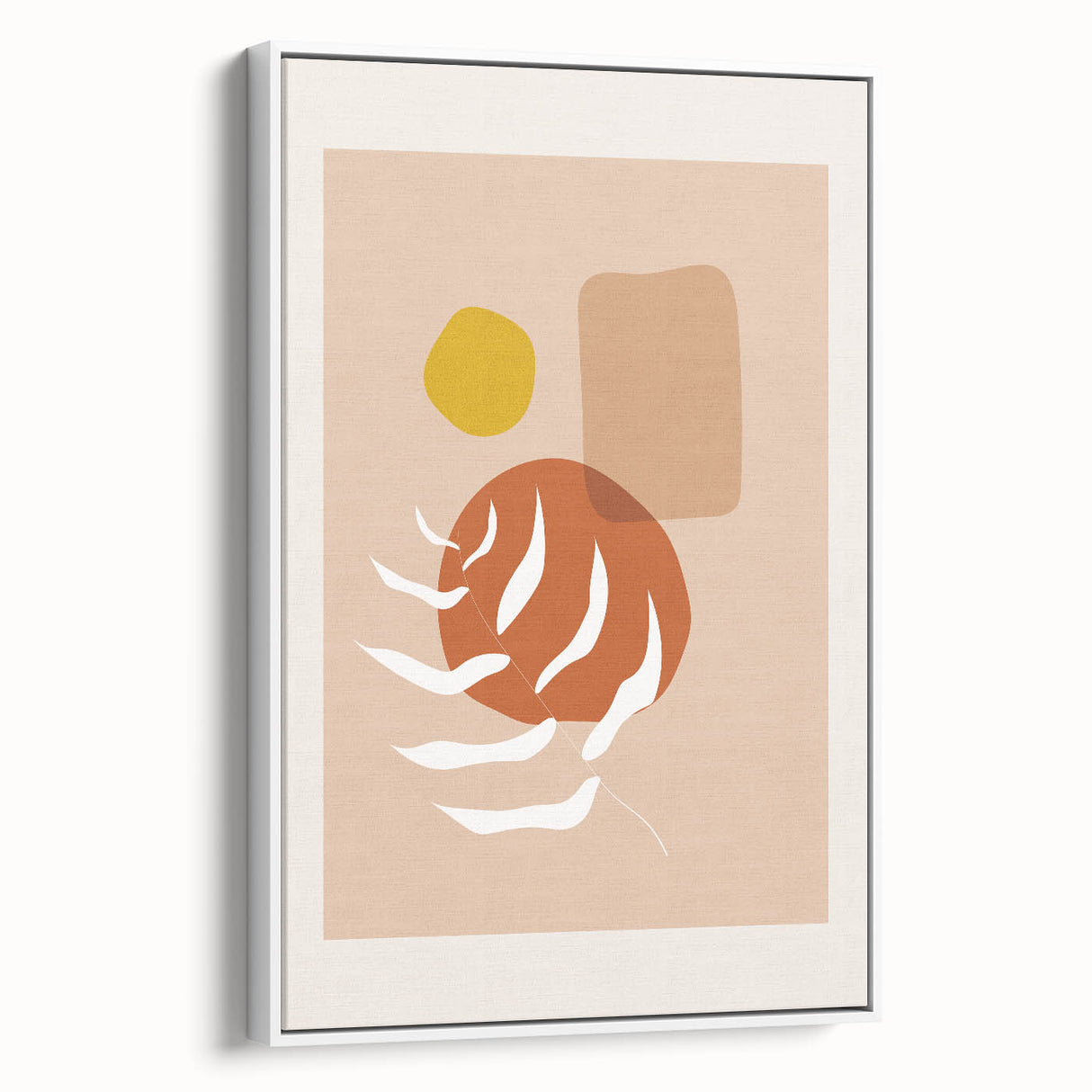 Boho Abstract Wall Art | Earthy Tones Canvas | Modern Geometric Design