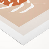 Boho Abstract Wall Art | Earthy Tones Canvas | Modern Geometric Design