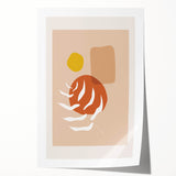 Boho Abstract Wall Art | Earthy Tones Canvas | Modern Geometric Design