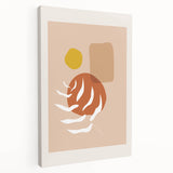 Boho Abstract Wall Art | Earthy Tones Canvas | Modern Geometric Design