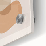 Boho Abstract Wall Art | Neutral Tones Geometric Canvas | Modern Design