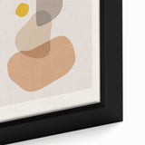 Boho Abstract Wall Art | Neutral Tones Geometric Canvas | Modern Design