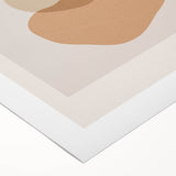 Boho Abstract Wall Art | Neutral Tones Geometric Canvas | Modern Design