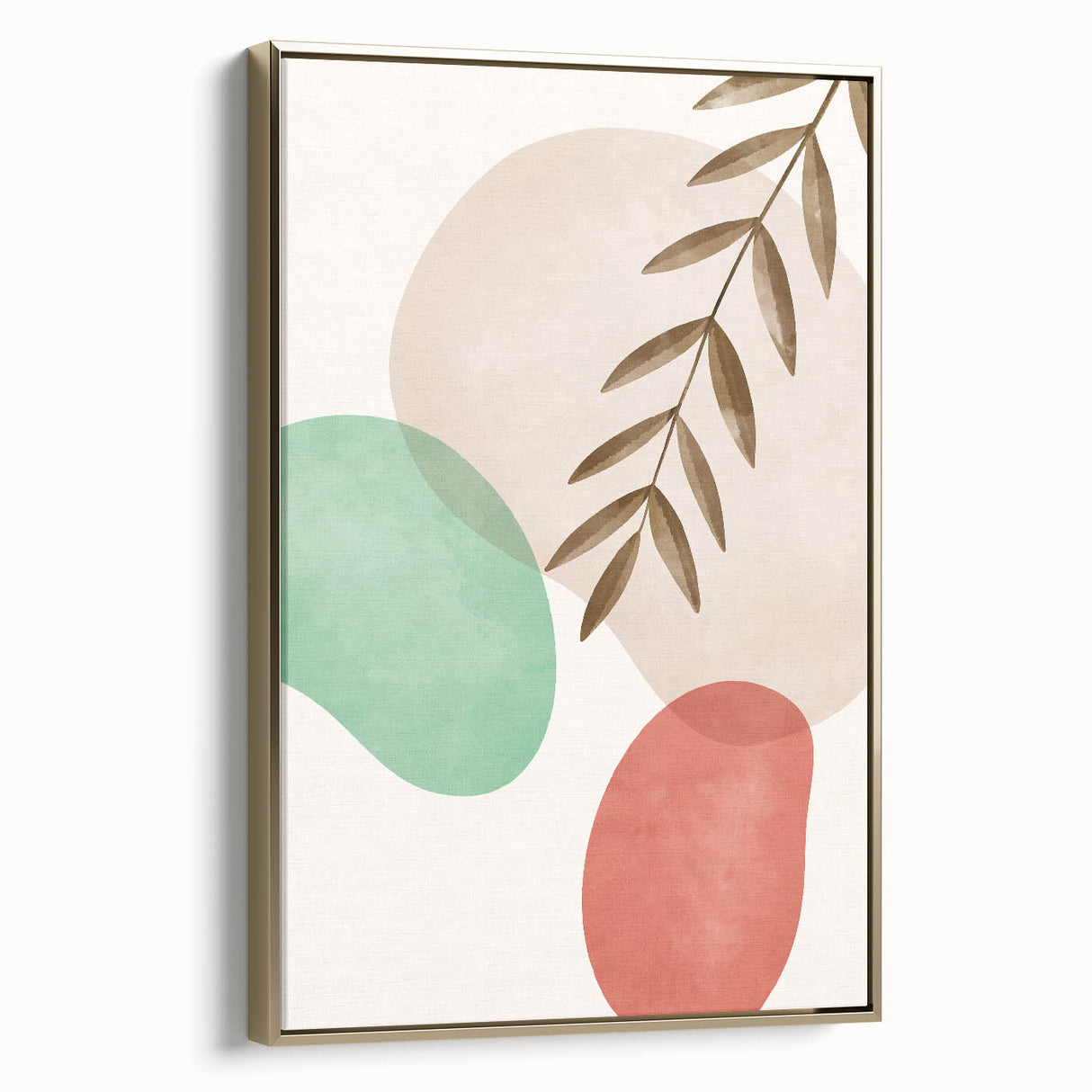 Boho Nature Wall Art | Soft Geometric Canvas | Modern Organic Design