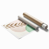 Boho Nature Wall Art | Soft Geometric Canvas | Modern Organic Design