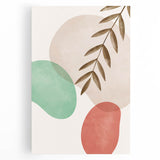 Boho Nature Wall Art | Soft Geometric Canvas | Modern Organic Design