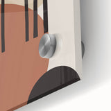 Boho Geometric Wall Art | Bold Neutral Canvas | Abstract Arch Design