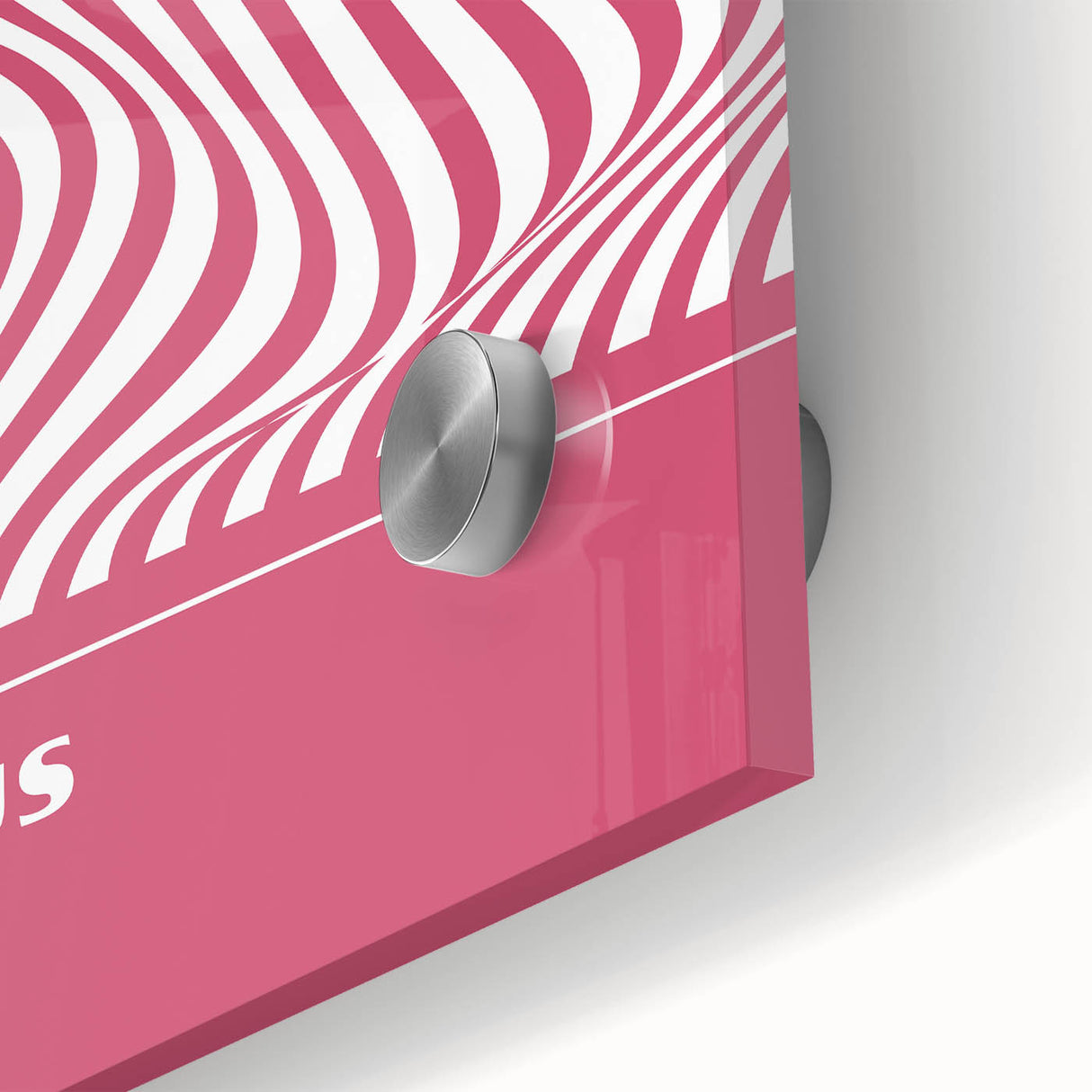 Bohemian Wall Art | Bauhaus 1923 Pink Wave Optical Boho Chic Print