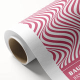 Bohemian Wall Art | Bauhaus 1923 Pink Wave Optical Boho Chic Print