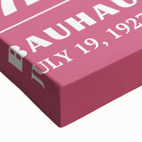 Bohemian Wall Art | Bauhaus 1923 Pink Wave Optical Boho Chic Print