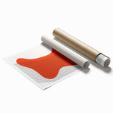 Abstract Boho Wall Art | Bold Orange Minimalist Canvas Print