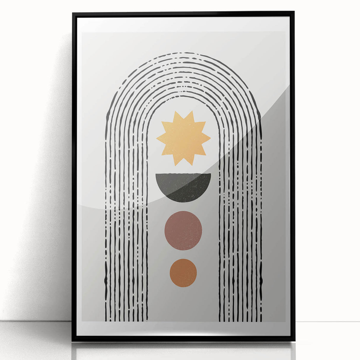 Bohemian Wall Art - Eclectic Boho Decor Canvas for Modern Spaces