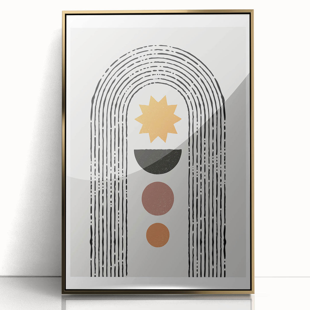 Bohemian Wall Art - Eclectic Boho Decor Canvas for Modern Spaces