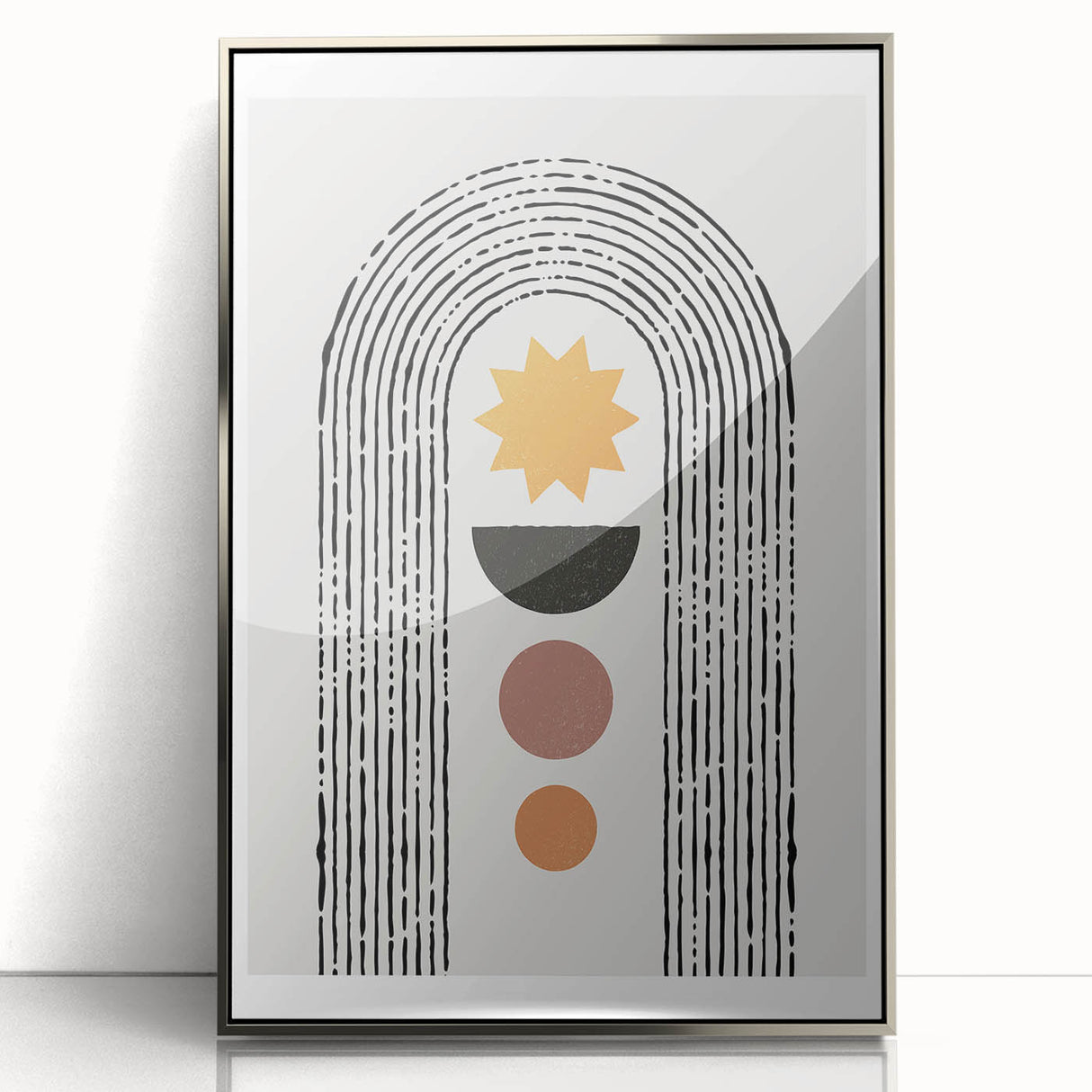 Bohemian Wall Art - Eclectic Boho Decor Canvas for Modern Spaces