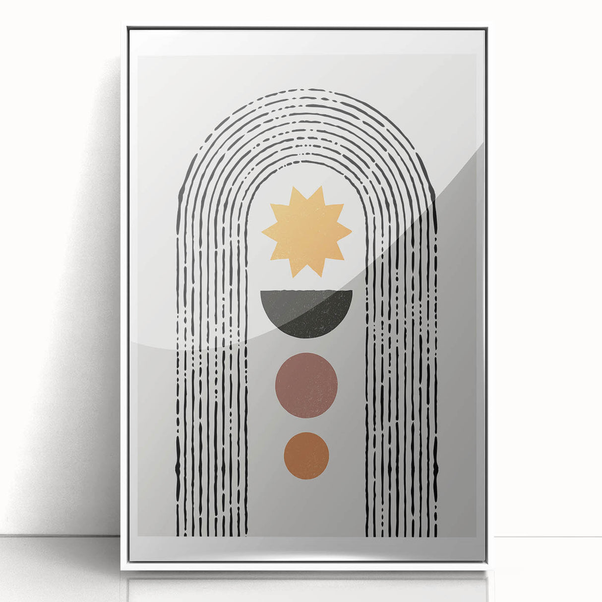 Bohemian Wall Art - Eclectic Boho Decor Canvas for Modern Spaces