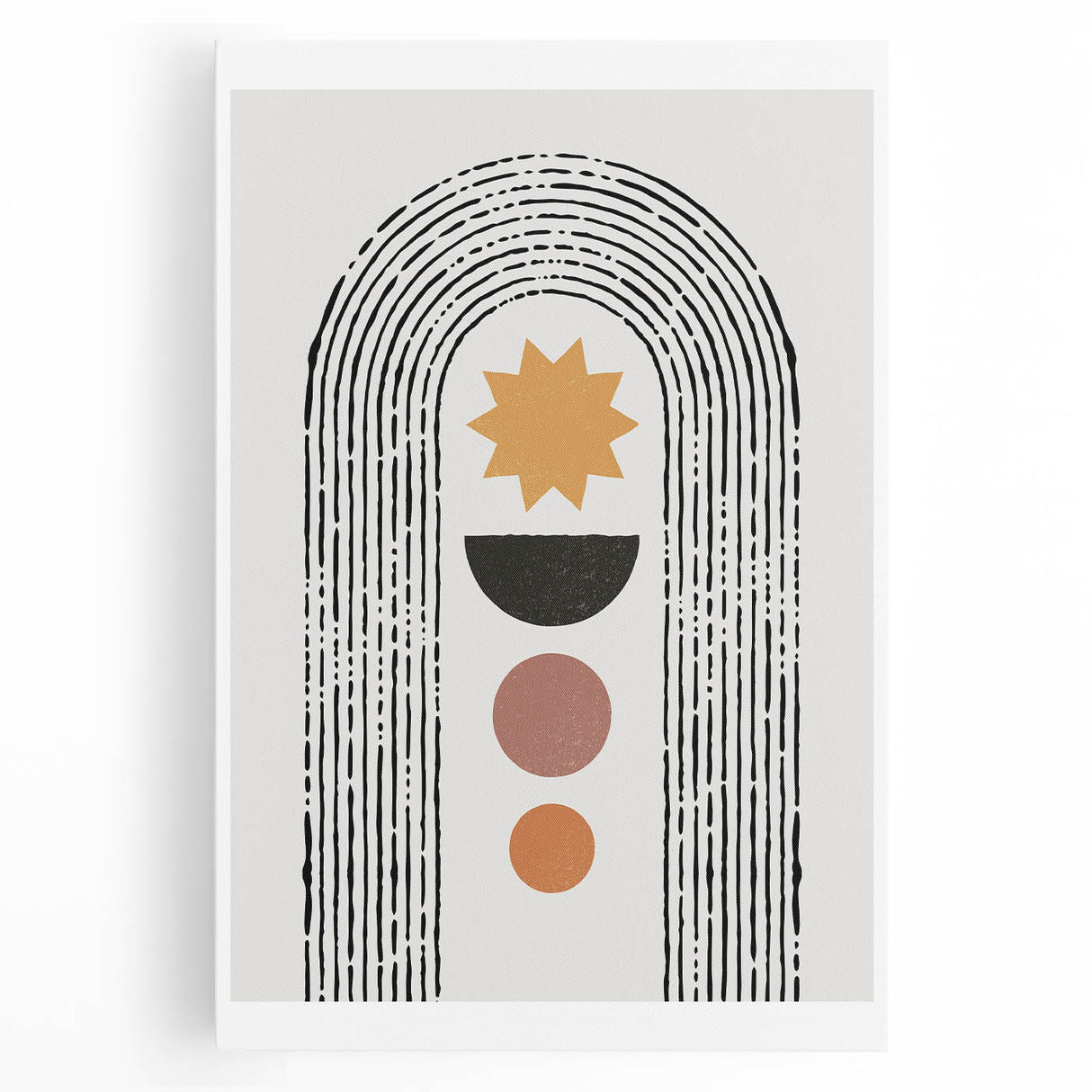 Bohemian Wall Art - Eclectic Boho Decor Canvas for Modern Spaces