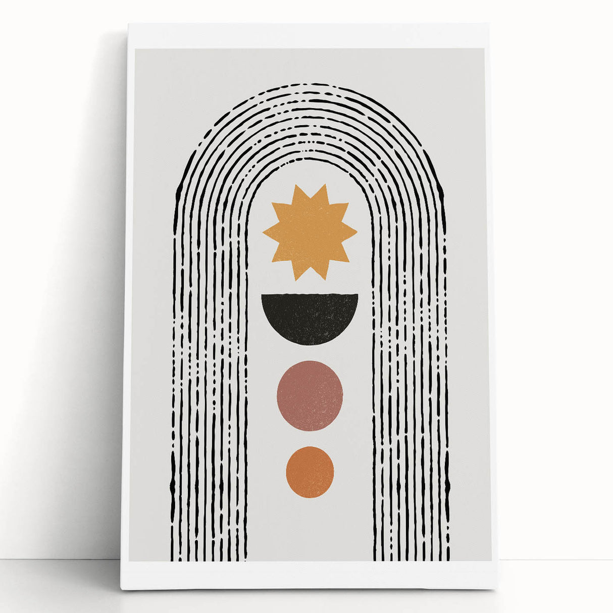 Bohemian Wall Art - Eclectic Boho Decor Canvas for Modern Spaces