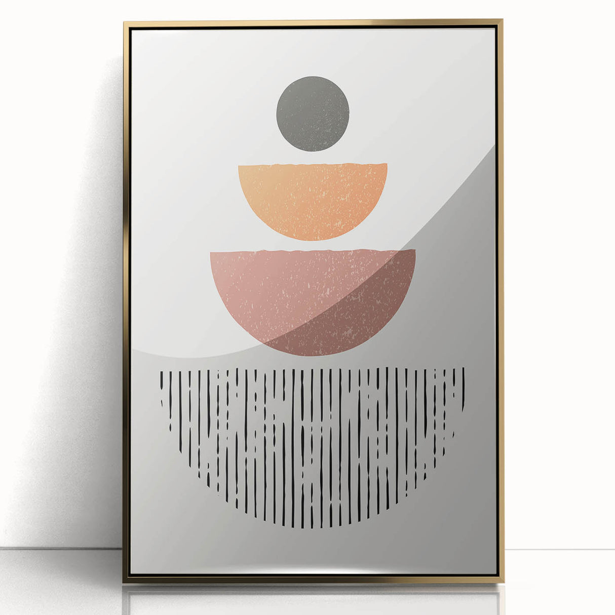 Bohemian Wall Art - Minimalist Boho Decor Canvas for Modern Interiors