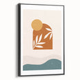 Bohemian Wall Art - Sunset-Inspired Boho Decor Canvas for Serene Spaces