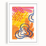 Boho Chic Wall Art - Vibrant Eclectic Bohemian Canvas for Bold Spaces