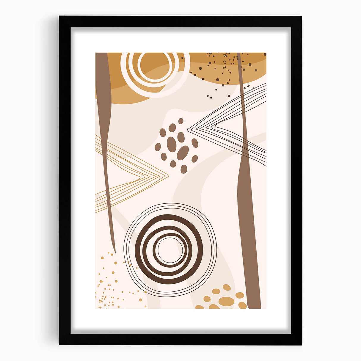 Bohemian Wall Art - Earthy Toned Boho Decor Canvas for Modern Spaces