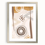 Bohemian Wall Art - Earthy Toned Boho Decor Canvas for Modern Spaces