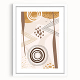 Bohemian Wall Art - Earthy Toned Boho Decor Canvas for Modern Spaces