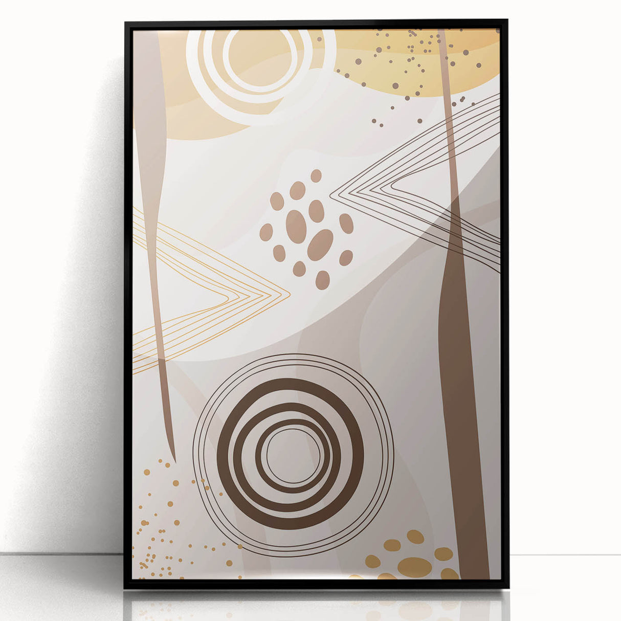 Bohemian Wall Art - Earthy Toned Boho Decor Canvas for Modern Spaces