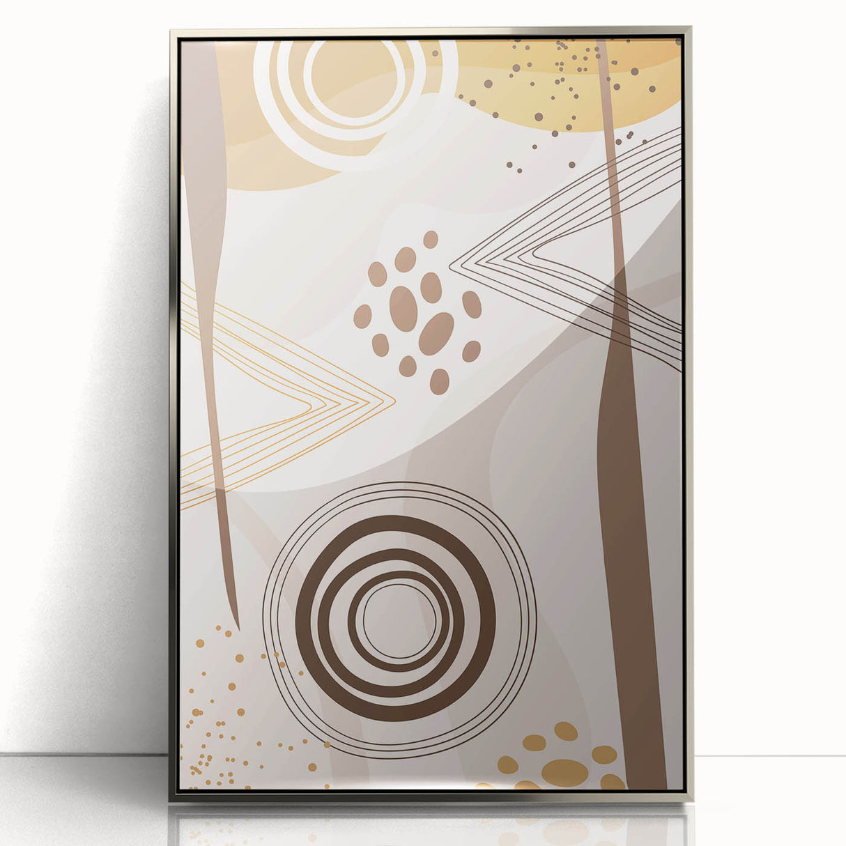 Bohemian Wall Art - Earthy Toned Boho Decor Canvas for Modern Spaces