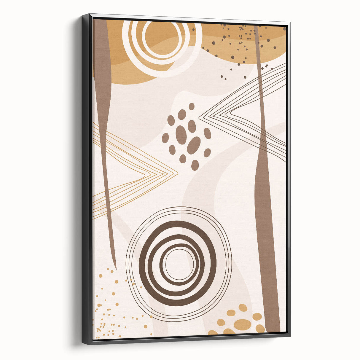 Bohemian Wall Art - Earthy Toned Boho Decor Canvas for Modern Spaces