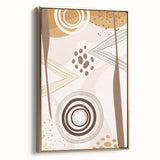 Bohemian Wall Art - Earthy Toned Boho Decor Canvas for Modern Spaces